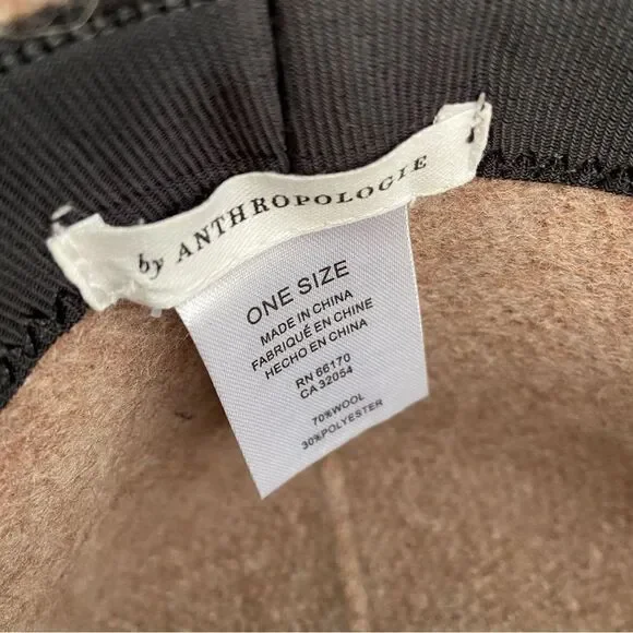 NEW Anthropologie Wool Bucket Hat in Cream Color One Size - Picture 7 of 7